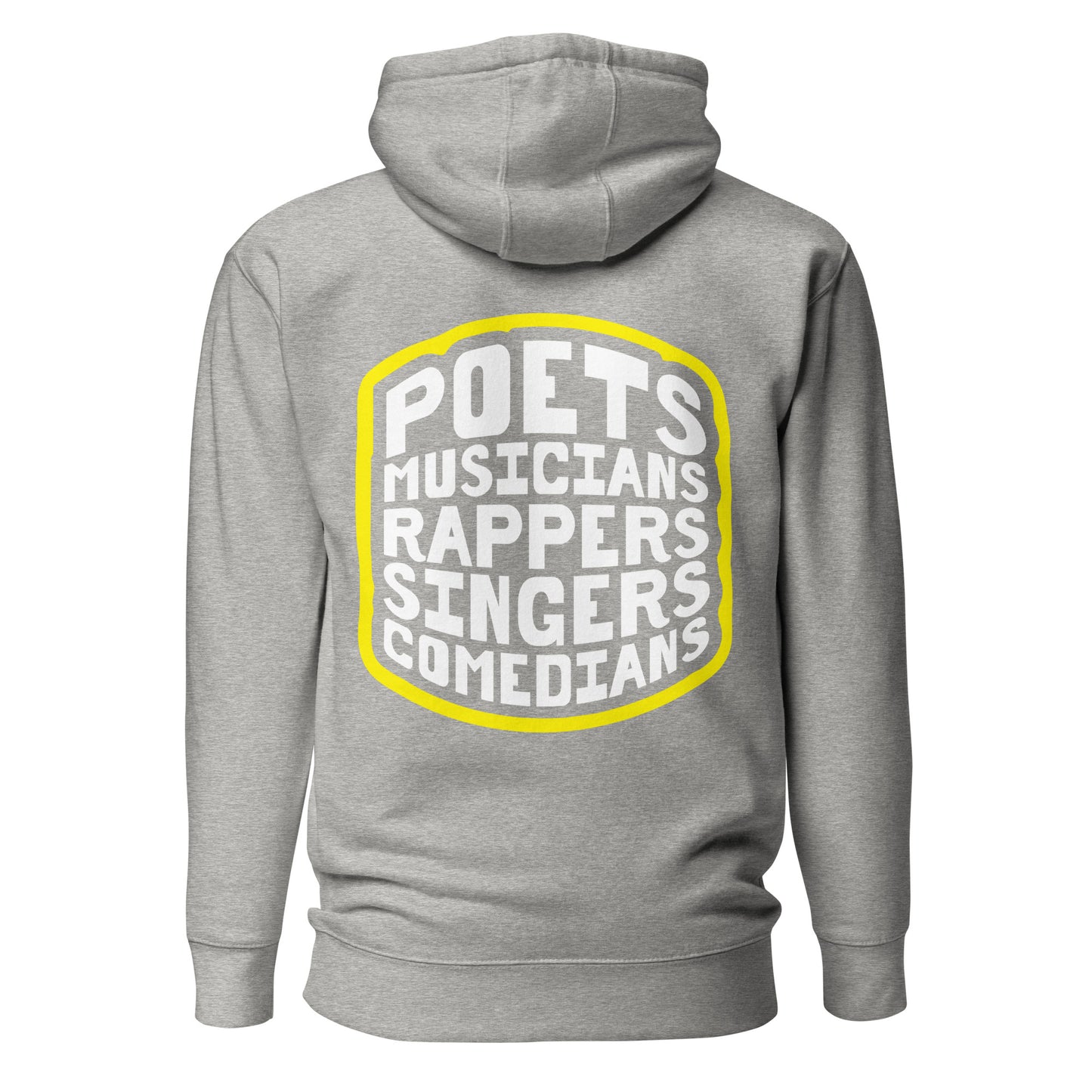 Poetry Slam Yellow Accent Hoodie