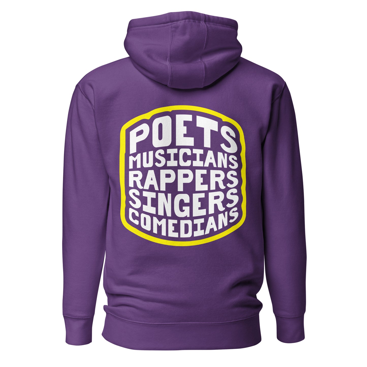 Poetry Slam Yellow Accent Hoodie