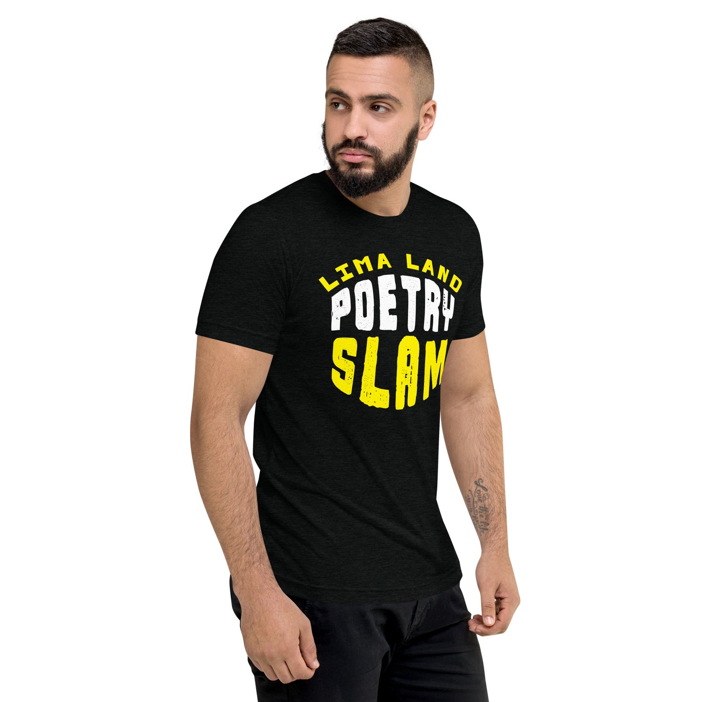 Lima Land Poetry Slam Yell Accent Tee